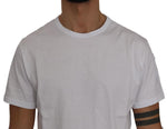 T-shirt uomo girocollo in cotone bianco - Daniele Alessandrini - XL