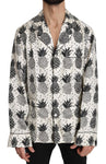 Top Shirt in seta bianco ananas - Dolce & Gabbana - IT41-L