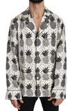 Top Shirt in seta bianco ananas - Dolce & Gabbana - IT39-S