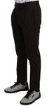 Pantaloni formali skinny elasticizzati in cotone bordeaux-D&G-IT54-XXL