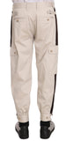 Pantaloni da uomo in cotone elasticizzato beige - D&G - IT48-M