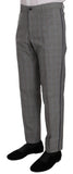 Pantaloni eleganti in cotone scozzese grigio - Dolce & Gabbana - IT52-XL