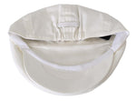 Berretto da cappelliere per newsboy in cotone elasticizzato bianco-D&G-60 cm-XL