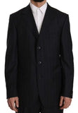 Abito 3 bottoni a righe blu a due pezzi - Z ZEGNA - IT52-XL