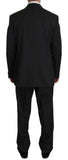 Abito 100% lana 2 pezzi 3 bottoni a righe nere - Z ZEGNA - IT52-XL