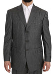 Abito in lana grigio a righe 2 pezzi - Ermenegildo Zegna - IT50-L