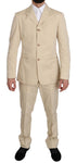 Abito a due pezzi in cotone beige a 3 bottoni - ROMEO GIGLI - IT52-XL