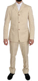 Abito a due pezzi in cotone beige a 3 bottoni - ROMEO GIGLI - IT52-XL