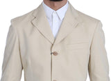 Abito a due pezzi in cotone beige a 3 bottoni - ROMEO GIGLI - IT52-XL