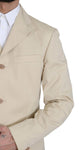 Abito a due pezzi in cotone beige a 3 bottoni - ROMEO GIGLI - IT52-XL