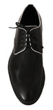 Scarpe derby eleganti in pelle bianca in pelle nera - D&G - EU43 / US10