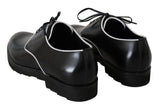 Scarpe derby eleganti in pelle bianca in pelle nera - D&G - EU43 / US10