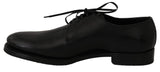 Scarpe eleganti Derby in pelle nere - Dolce & Gabbana - EU46 / US13