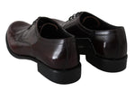 Scarpe uomo derby in pelle bordeaux rosso - D&G - EU42.5 / US9.5