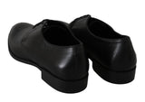 Scarpe eleganti vestito derby in pelle nero - D&G - EU42 / US9