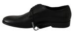 Scarpe eleganti vestito derby in pelle nero - D&G - EU42 / US9