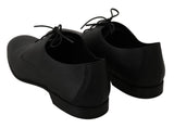 Scarpe da uomo convenzionali in pelle nera con vestito derby-D&G-EU43 / US10