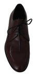 Scarpe eleganti derby in pelle bordeaux - Dolce & Gabbana - EU45 / US12