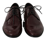 Scarpe eleganti derby in pelle bordeaux - Dolce & Gabbana - EU45 / US12