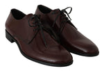 Scarpe eleganti derby in pelle bordeaux - Dolce & Gabbana - EU45 / US12