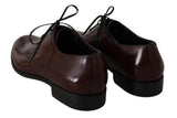 Scarpe eleganti derby in pelle bordeaux - Dolce & Gabbana - EU45 / US12