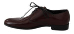 Scarpe eleganti derby in pelle bordeaux - Dolce & Gabbana - EU45 / US12