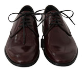 Scarpe eleganti derby in pelle bordeaux - Dolce & Gabbana - EU42 / US9