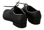 Scarpe derby eleganti in pelle bianca in pelle nera - D&G - EU45 / US12