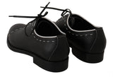 Scarpe derby eleganti in pelle bianca in pelle nera - D&G - EU45 / US12