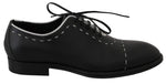 Scarpe derby eleganti in pelle bianca in pelle nera - D&G - EU39 / US6