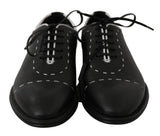 Scarpe derby eleganti in pelle bianca in pelle nera - D&G - EU39 / US6