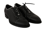 Scarpe derby eleganti in pelle bianca in pelle nera - D&G - EU39 / US6