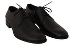 Scarpe da uomo in pelle marrone vestito derby formale-D&G-EU44 / US11