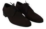 Scarpe eleganti Derby in pelle scamosciata marroni - D&G - EU42 / US9