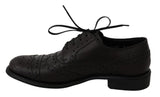 Scarpe eleganti Oxford in pelle nere con punta alare - D&G - EU40 / US7