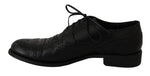 Scarpe eleganti in pelle nera con punta alare in Oxford-D&G-EU43 / US10