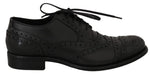 Abito oxford in pelle grigia con punta alare - D&G - EU44 / US11