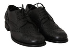 Abito oxford in pelle grigia con punta alare - D&G - EU44 / US11