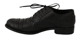 Abito oxford in pelle grigia con punta alare - D&G - EU44 / US11