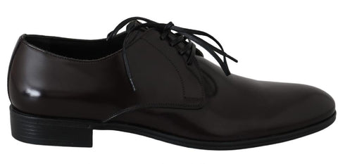 Scarpe da uomo formali Derby in pelle marrone - D&G - EU45 / US12