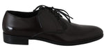 Scarpe da uomo in pelle marrone vestito derby formale-D&G-EU44 / US11