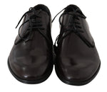 Scarpe da uomo in pelle marrone vestito derby formale - D&G - EU41 / US8