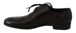 Scarpe da uomo in pelle marrone vestito derby formale - D&G - EU41 / US8