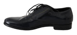 Scarpe derby in pelle lucida in pelle blu - Dolce & Gabbana - EU41 / US8