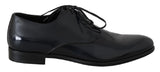 Scarpe derby in pelle lucida in pelle blu - D&G - EU40.5 / US7.5