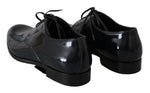 Scarpe derby in pelle lucida in pelle blu - D&G - EU40.5 / US7.5