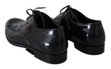 Scarpe derby in pelle lucida in pelle blu - D&G - EU39.5 / US6.5