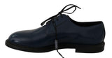 Scarpe da derby Marsala in pelle blu - Dolce & Gabbana - EU44 / US11