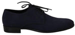 Scarpe eleganti Derby in pelle scamosciata blu - D&G - EU43 / US10