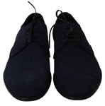 Scarpe eleganti Derby in pelle scamosciata blu - D&G - EU43 / US10